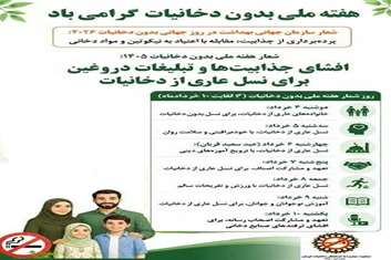 روز شمار هفته ملی بدون دخانیات 